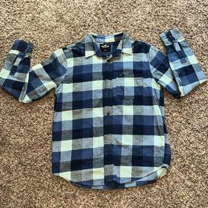 Blue Hollister California Flannel
